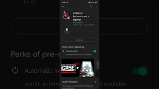 CASE 2: Animatronics Survival Horror Game | Pre-register now available on play store #shorts