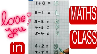 HOW TO SAY "I LOVE YOU" IN MATHS CLASS- 1 WAY TO SAY I LOVE YOU USING MATH-love formula  #shorts