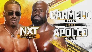 Carmelo Hayes vs Apollo Crews (Full Match Part 1/2)