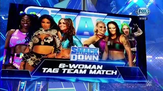 Sasha Banks, Naomi & Aliyah Vs Shayna Baszler, Natalya & Shotzi - WWE Smackdown 12/11/2021 (Español)