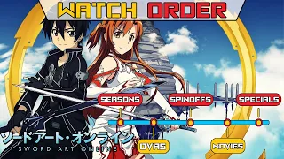 How to Watch SAO in Order | Where to Watch Sword Art Online (2023)