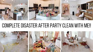 HUGE MESS AFTER A BIG PARTY! *never again* //EXTREME CLEANING MOTIVATION//Jessica Tull clean with me