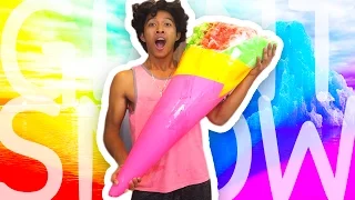 DIY GIANT 100lb SNOW CONE!!!