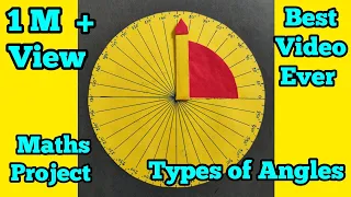 How to make a Mathematics Angle Project//Types of Angles //Math Working Model //Angle Clock//