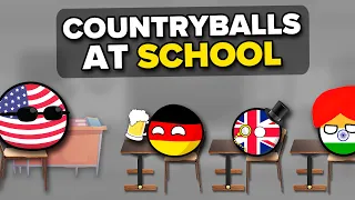 Countryballs at School Answer Questions | Countryball Quiz