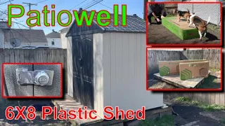 Patiowell 6x8 Plastic Shed Review and Personal Thoughts