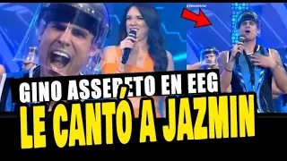 GINO ASSERETO LE CANTÓ A JAZMIN PINEDO POR SU CUMPLEAÑOS EN EEG