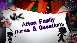 Afton Family Dares & Questions! / FNAF