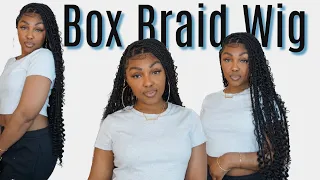 “Only $125 Get HD Full Lace Knotless Boho Box Braided Wig Ft.Mybraidedwig