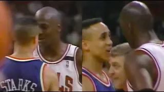 John Starks Heated Moments vs Chicago Bulls (1992 ECSF)