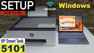 HP Smart Tank 5101 Setup Using Windows Laptop.