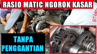 trick ampuh‼️SEMBUHKAN SUARA KASAR GIGI RASIO MOTOR MATIC TANPA BIAYA