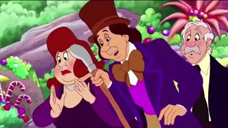 Tom and Jerry willy wonka and the chocolate factory Augustus gloop gets sucked up by the pipe