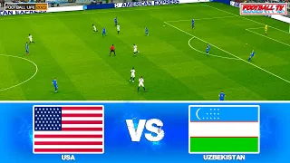 PES 2021 - USA vs UZBEKISTAN - INTERNATIONAL FIRNDLY 2023 | Full Match (Football Life 2023) PC