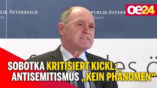 Sobotka kritisiert Kickl: Antisemitismus "Kein Phänomen"