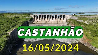 SENSACIONAL AÇUDE CASTANHÃO DADOS ATUALIZADOS HOJE 16/05/2024 Alto Santo - Jaguaribara Ceará