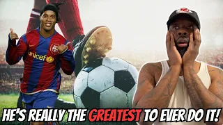 HE'S A LEGEND!! Ronaldinho Football's Greatest Entertainment(REACTION)