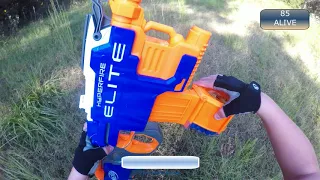 Nerf War Game! PUBG in real life! (NERF) Pt. 1