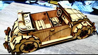 Woodworking Art Car | How to make Woodcraft Car, VOLKSWAGEN Coccinelle cabriolet - 1954.