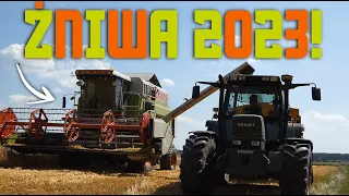 ✔Żniwa 2023!☆!✔Żniwa jęczmienia☆Claas Dominator 108 i Fendt w akcji➜▶Agro Barti