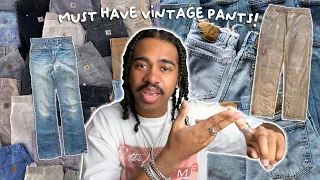 Must have pants for SPRING 2021 | Carhartt workwear trousers & Vintage redline Levi's