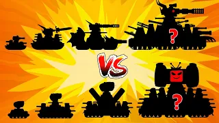 All Series: TV Man KV-44, MOROK KV-44, ICE KV-44 vs MEGA TANK - HomeAnimations | Arena Tank Cartoon