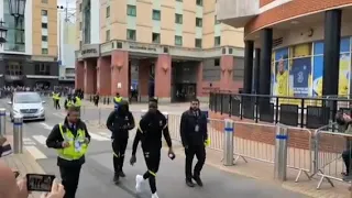 Chelsea goalkeeper Mendy  walking home after the match against Norwich