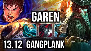 GAREN vs GP (TOP) | 9 solo kills, 2.6M mastery, 12/1/1, Legendary | NA Grandmaster | 13.12