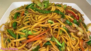 Chicken Lo Mein,Quick! Easy! & Delicious! Better Than Takeout!