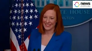 Psaki laughs off question about Trump's military branch