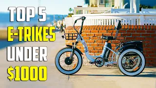 Top 5 Best Electric Tricycles Under $1000 | Best E-Trike 2023