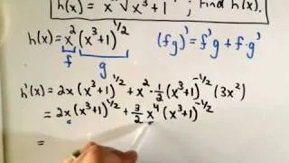 Product Rule, Chain Rule and Factoring - Ex 2