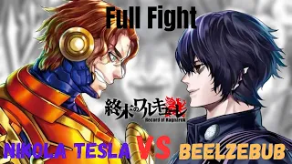 FULL FIGHT | NikoloTesla vs Beelzebub | Record of Ragnarok Eng Sub #beelzebub #tesla