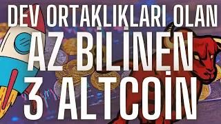 Az bilinen dev ortaklıkları bulunan 3 altcoin