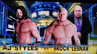 BROCK LESNAR VS AJ STYLES SURVIVOR  SERIES 2017 (WWE2K18)