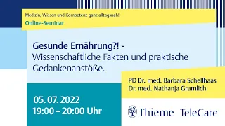 Gesunde Ernährung?! Wissenschaftliche Fakten und praktische Gedankenanstöße.