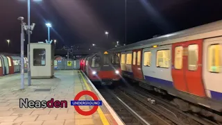 London Underground Metropolitan and Jubilee line trains at Neasden!