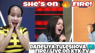 Daneliya Tuleshova 🇰🇿 данелия Тулешова - Fire от/ Live on KTK Tv