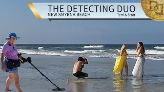 What Can You Find Day Before July 4th? Metal Detecting New Smyrna Beach Florida | The Detecting Duo