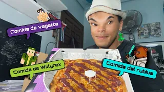 Probando la comida DEL RESTAURANTE DE VEGETTA WILLYREX y DEL RUBIUS