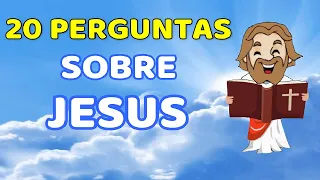 JOGO BÍBLICO 20 PERGUNTAS SOBRE A VIDA DE JESUS NO JOGO DA BÍBLIA QUIZ  🙏 TESTE SEUS CONHECIMENTOS