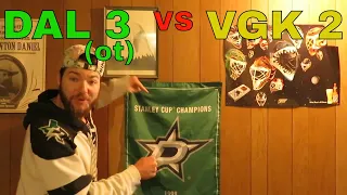 Captain CLUTCH! DAL 3(ot) vs VGK 2 Game 3 WCF Dallas Stars Fan Reaction