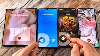 4 Samsungs Galaxy Note 20 Ultra vs Note 10 Lite vs Z Fold 3 vs Z Flip 3 Incoming & Outgoing call