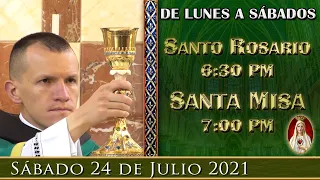 ⛪ Rosario y Santa Misa⚜️Sábado 24 de Julio 6:30 pm. POR TUS INTENCIONES | Caballeros de la Virgen