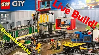 LEGO City Cargo Train Live Build, Set 60198!