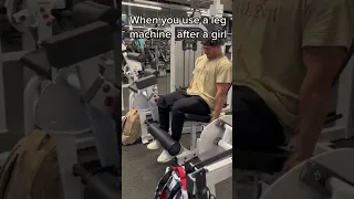 When you use a leg machine after a girl | nattysoon | #gym #motivation #shorts