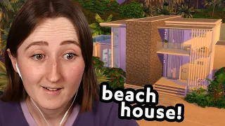 building a modern beach house in the sims! (Streamed 4/5/24)