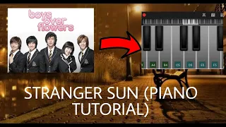 Stranger Sun piano tutorial | Boys over flowers | I ate Jin's Fake cake