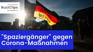 "Spaziergänger" demonstrieren gegen Corona-Maßnahmen