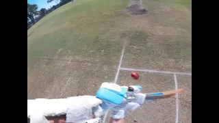 GOPRO cricket helmet U14 Fulham vs north haven